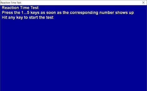 reaction test